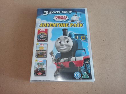 3 dvd set thomas and friends adventure pack, 