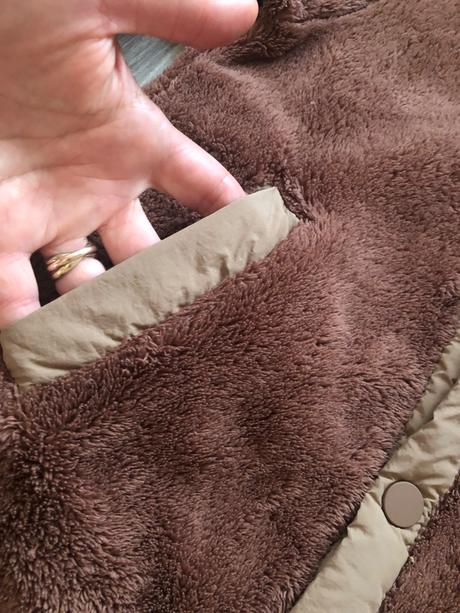 Teddy mikina, h&m,128