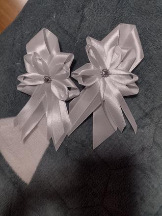 Svadobné pierka pre rodičov biele, 