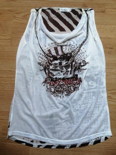 Šifónový top s retiazkou, s/m, pošta gratis, s