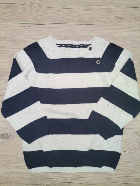 Pásikový sveter, h&m,86