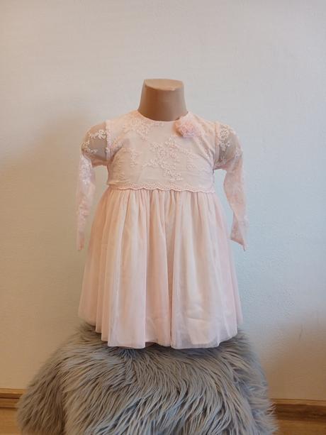 Dievčenské elegantné šaty ružové minetti (92), 92