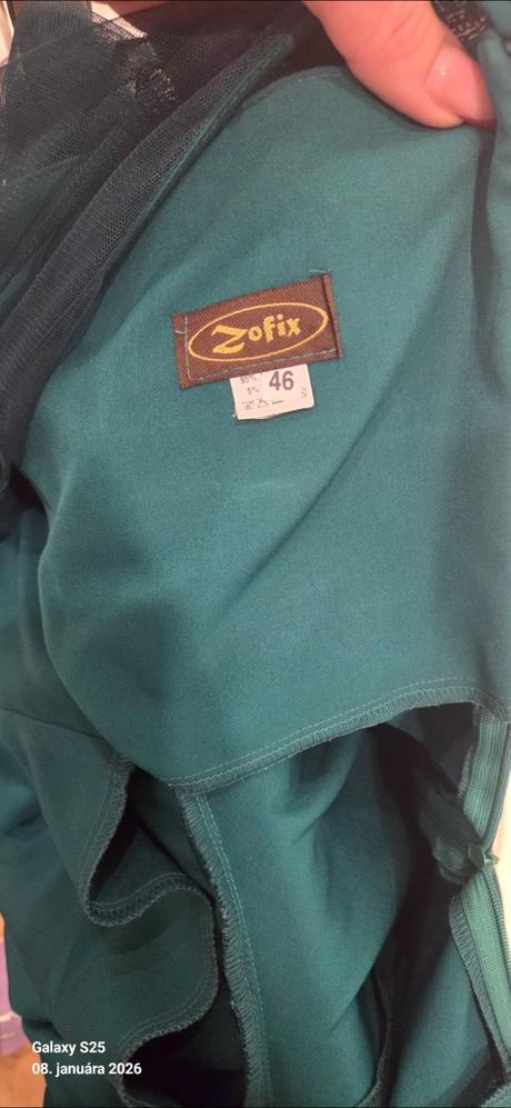 Smaragdové šaty, xl