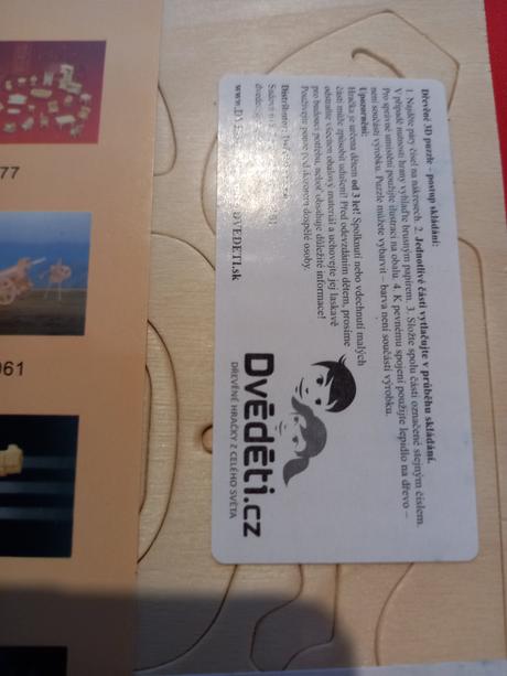 Záchod a vaňa kúpeľňa 3d skladačka drevená, 