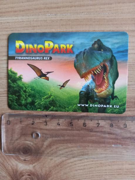 Magnetka dino park tyranosaurus a pterodaktyl,