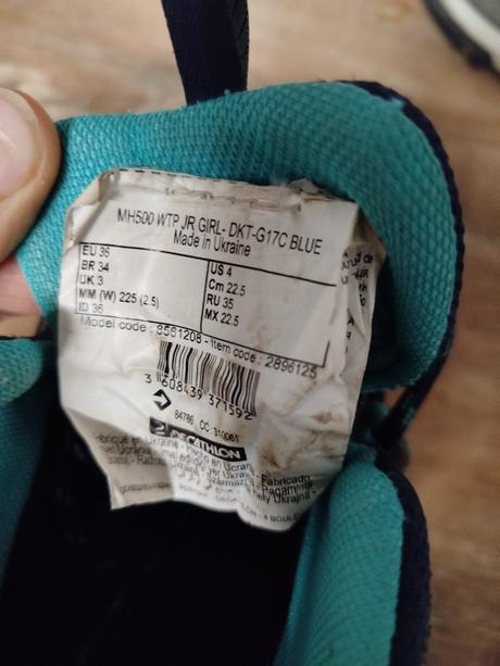 Topánky turistické, quechua,36