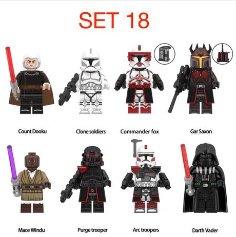 Rôzne figúrky star wars 2 (8ks),