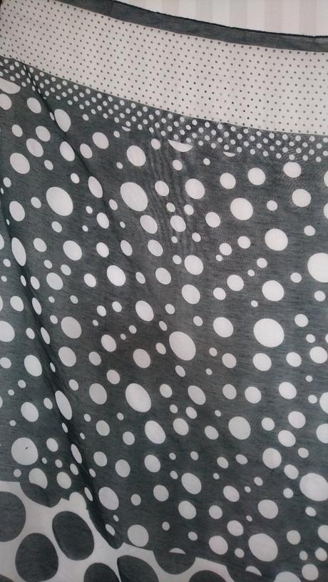 Dámska tenká velká bodkovaná šatka, h&m, h&m