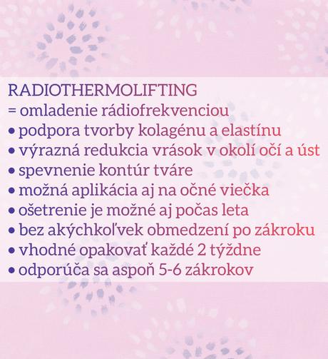 Radiothermolifting - omladenie rádiofrekvenciou, 