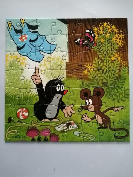 Dino puzzle krtko 3x55 dielov,