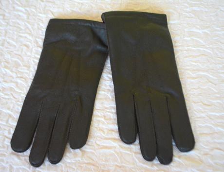 Pánske kožené rukavice - tmavo hnedé, l