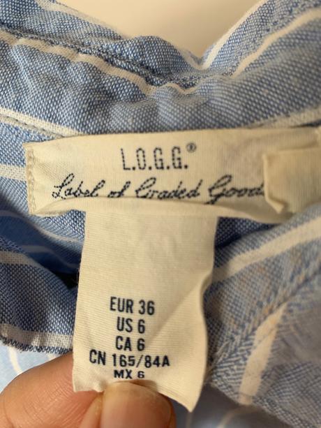 Košeľa zn. h&m s pásikmi, h&m,36