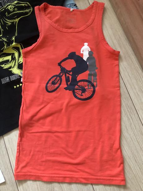 Trička s krátkym rukavom/bez rukávov 14ks, f&f,128