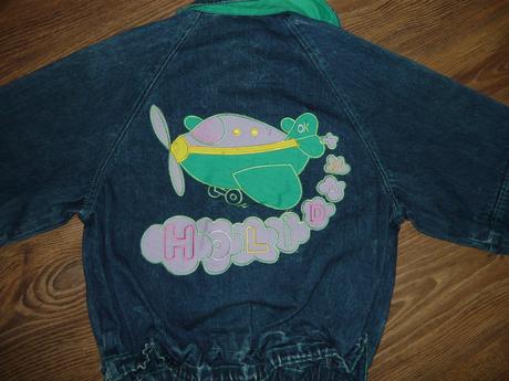 Riflová bunda na jar/jeseň  122  málo nosená, 122