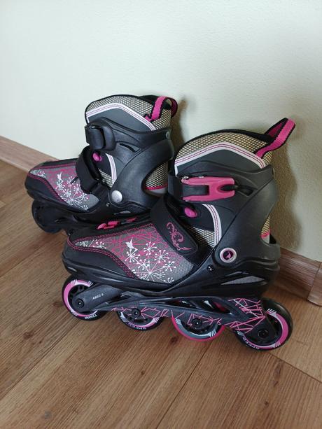 Dievčenské kolieskové korčule, veľkosť 33 - 37, crivit,33