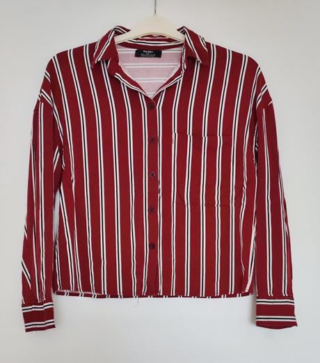 Pruhovaná blúzka bershka, bershka,s