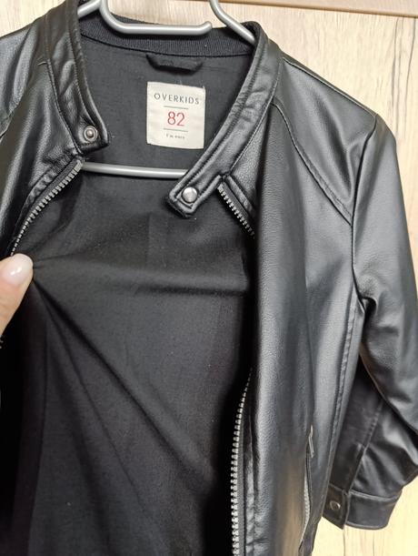 Koženková bunda podšitá látkou, 122