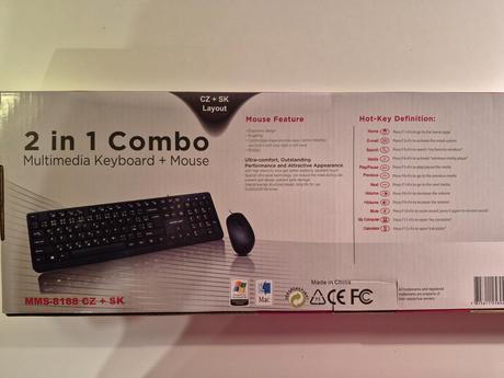 Sada klávesnice a myši silver line, 