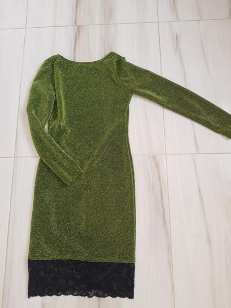 Dámske trblietavé spoločenské šaty, xs