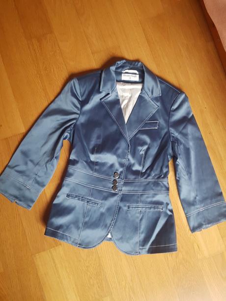 Chantall modré sako veľ. 36, chantall,36