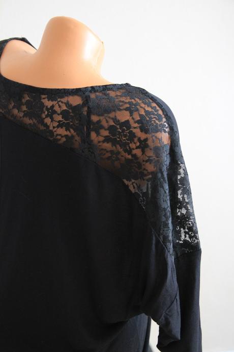 Čierny elegantný top, xxl, xxl