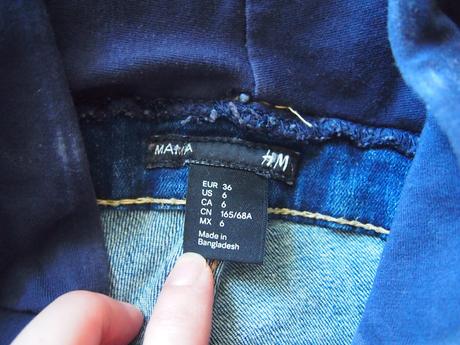 Tehotenské rifle, h&m,36