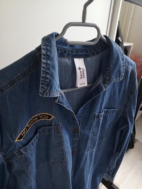 Dievčenská rifľová košeľa, c&a,170