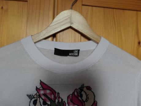 Love moschino original luxusny top svetrik m, moschino,m