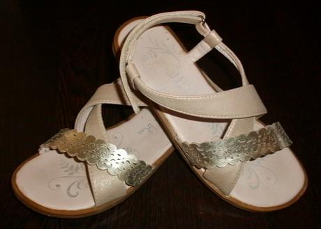 Skvelé béžovo-zlaté sandálky - veľ. 35, nelli blu,35