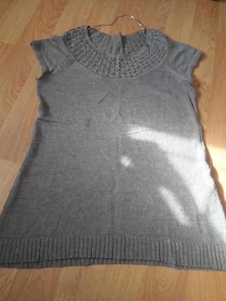 Pletene sede mini saty tunika, colours of the world,l