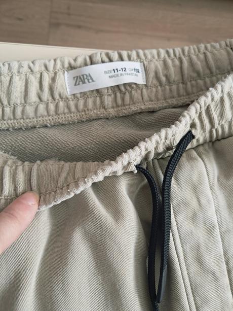Béžové teplaky so zipsami zara v.152, zara,152