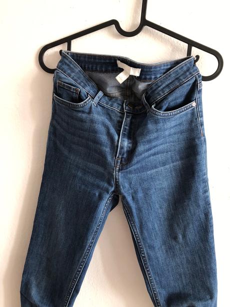 Modré rifle h&m/ dámske modré džínsy, h&m,34