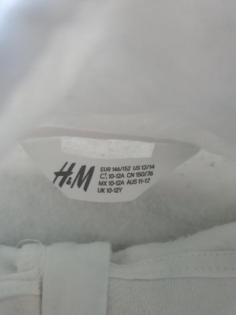 Skrátená mikina ch9, h&m,146
