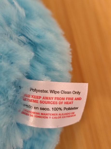 Plyšový modrý medveď s mašlou, 22 cm, 