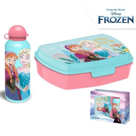 Súprava na desiatu / box + fľaša frozen, 