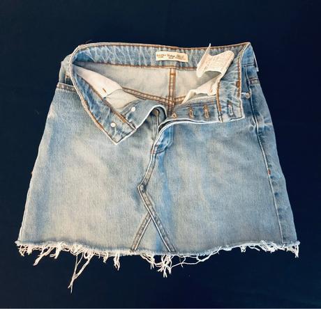 Trendy rifľová mini sukňa bershka vintage vel. xs, bershka,xs