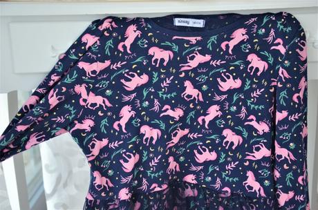 Šaty unicorn s tylom-140, 140