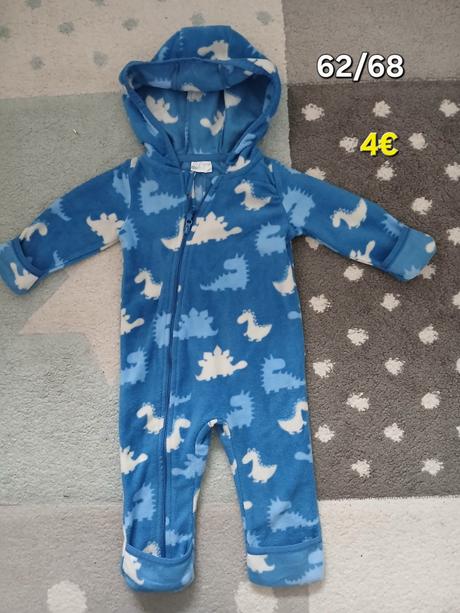 Prechodny tenky flisovy overal 62/68, 62