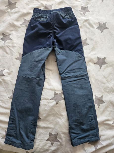Softshelove nohavice, decathlon,116