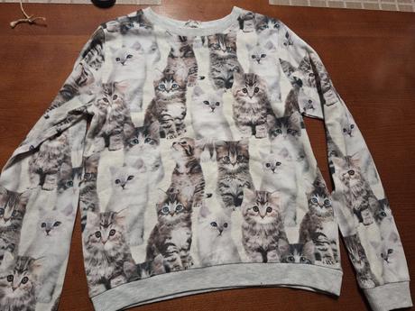 Mačkove tričko, h&m,134