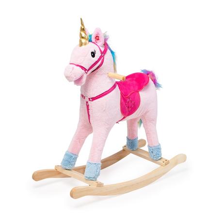 Rocking unicorn with sound pink, 