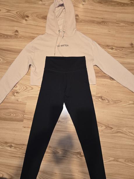 Mikina + legíny xs, h&m,xs
