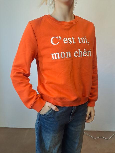 Oranzova mikina h&m, h&m,s