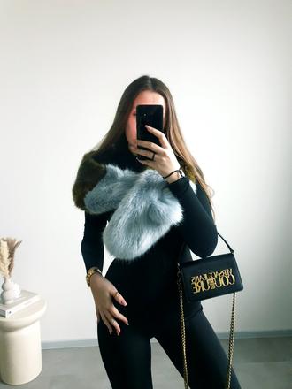 Kožušinový golier na šaty xs-m, zara,s