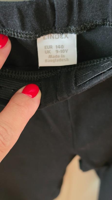 Legíny lindex čierne tenké, lindex,140