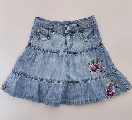 Riflová sukňa, h&m,98