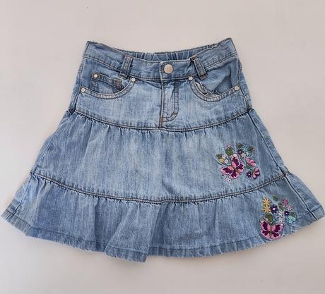 Riflová sukňa, h&m,98