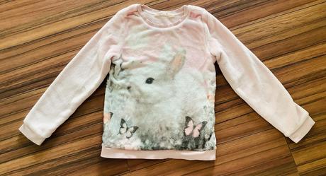 Krasna tepla mikina so zajkom h&m, h&m,122