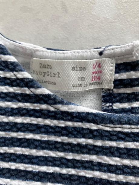 Pásikavé šatky, zara,104