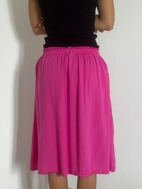 Ružová sukňa asos, xs